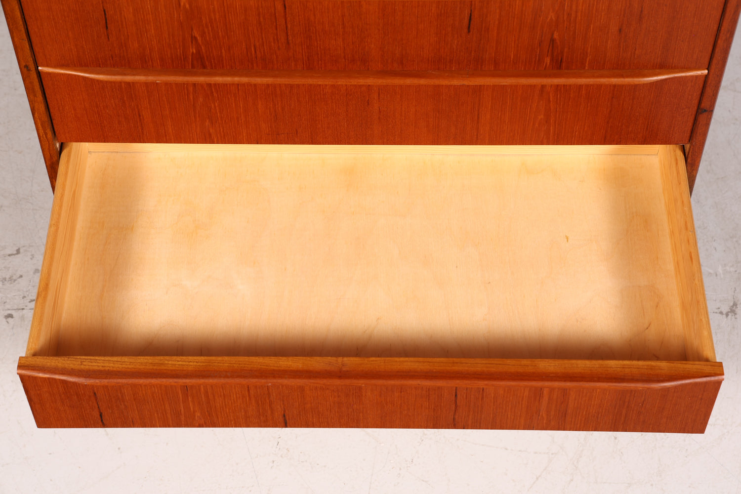 Buffet en teck de style mid-century, commode vintage