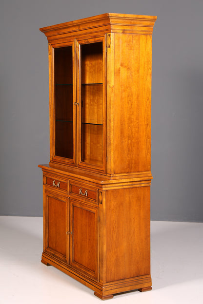 Traumhafte Original Selva Vitrine Antik Stil Massivholz Buffet Villa Borghese Schrank Bibliothek