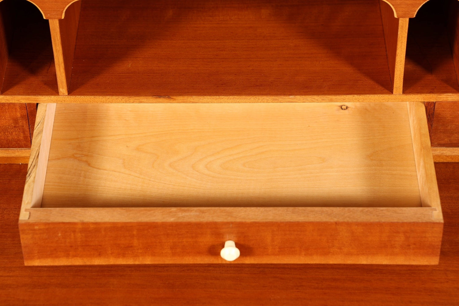 Wunderschöner Mid Century Rollladen Sekretär echt Holz Büro Schrank Vintage Schreibkommode