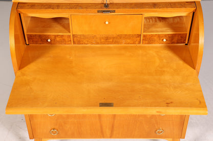 Traumhafter Mid Century Rollladen Sekretär echt Holz Büro Schrank Vintage Schreibkommode