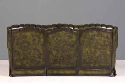 Wunderschönes Original Chesterfield Sofa 3- Sitzer echt Leder Couch Englisch