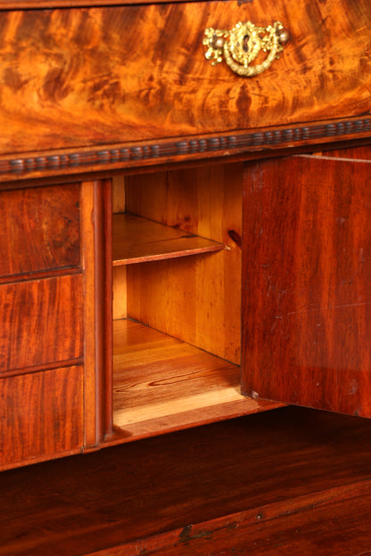 Stilvoller Louis Philippe Sekretär Vertiko Gründerzeit Kommode Schubladenkommode Antik um 1880 Chiffoniere