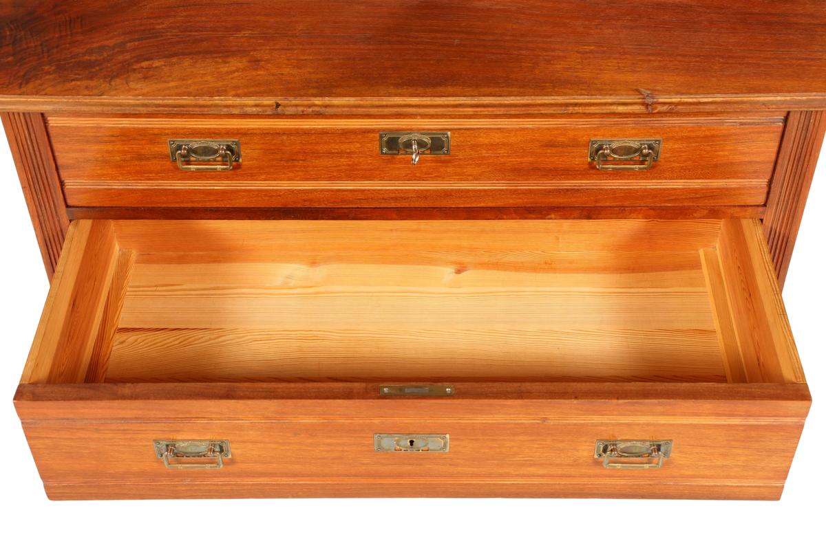 Wunderschöne Jugendstil Kommode Antik Sideboard mit Spiegel Flurkommode Frisierkommode