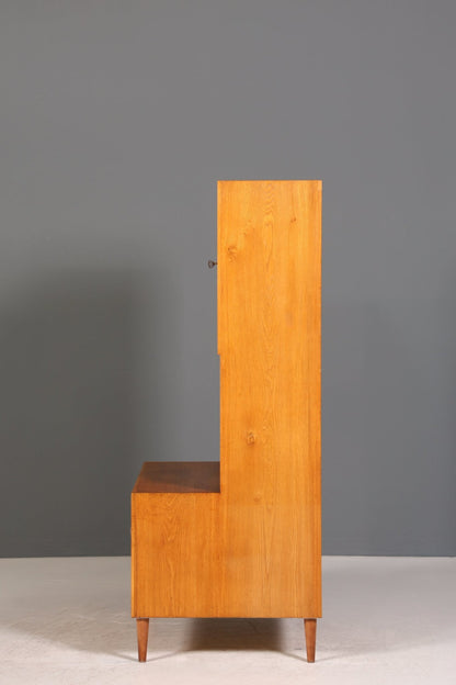 Schlichter Mid Century Schrank Danish Design Regal Retro Nussbaum 60s Bücherregal Buchablage