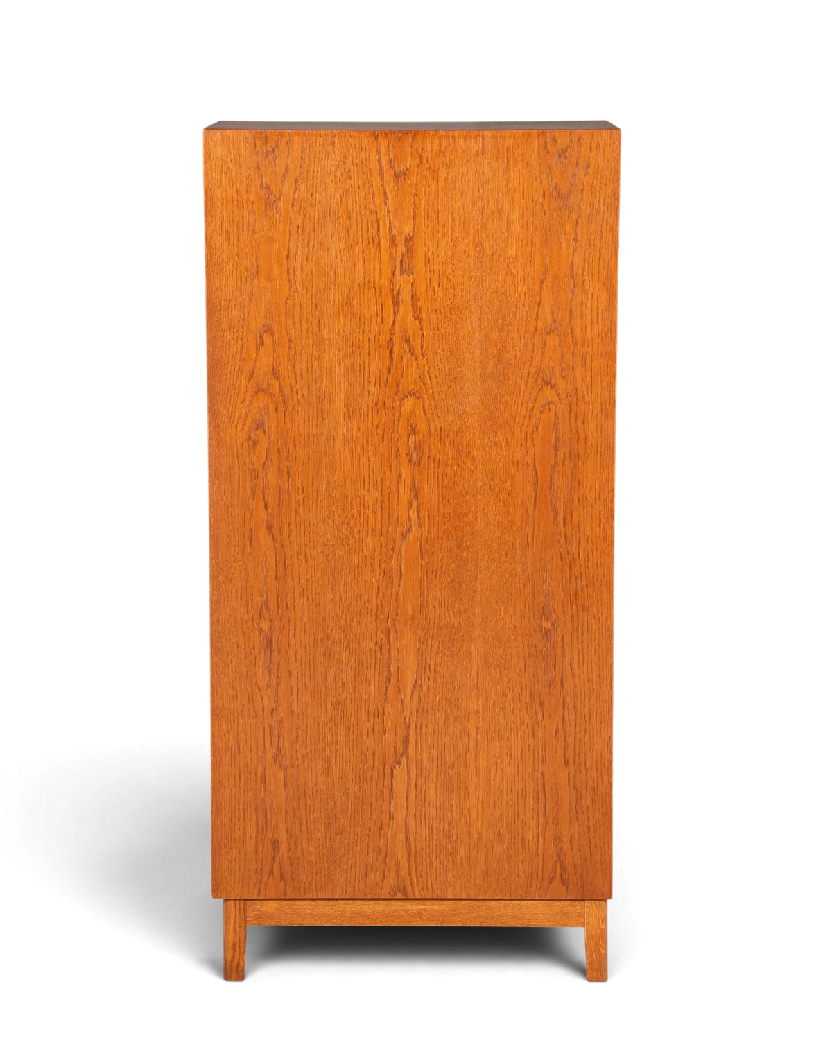 Hauptstadt Möblerei Mid Century Vertiko Aktenschrank aus massivem Holz mit schöner Maserung im Bauhaus Stil