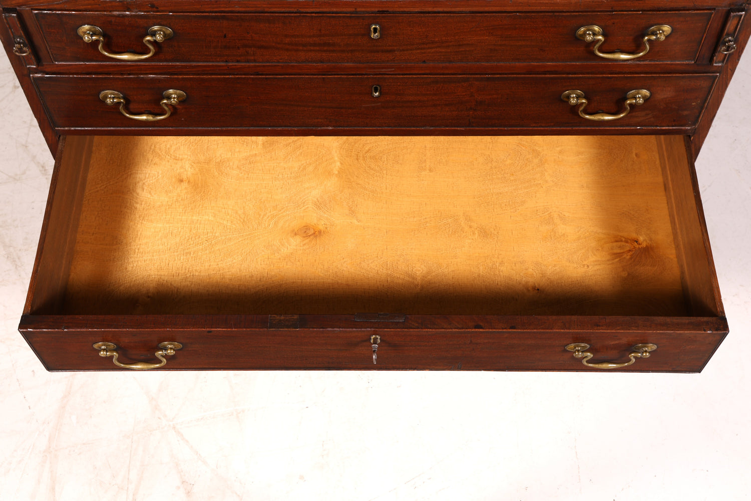 Wunderschöner Englischer Sekretär Schreibkommode Echt Holz echt Lederauflage Schreibtisch Kommode Antik Vintage