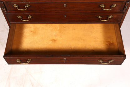 Wunderschöner Englischer Sekretär Schreibkommode Echt Holz echt Lederauflage Schreibtisch Kommode Antik Vintage