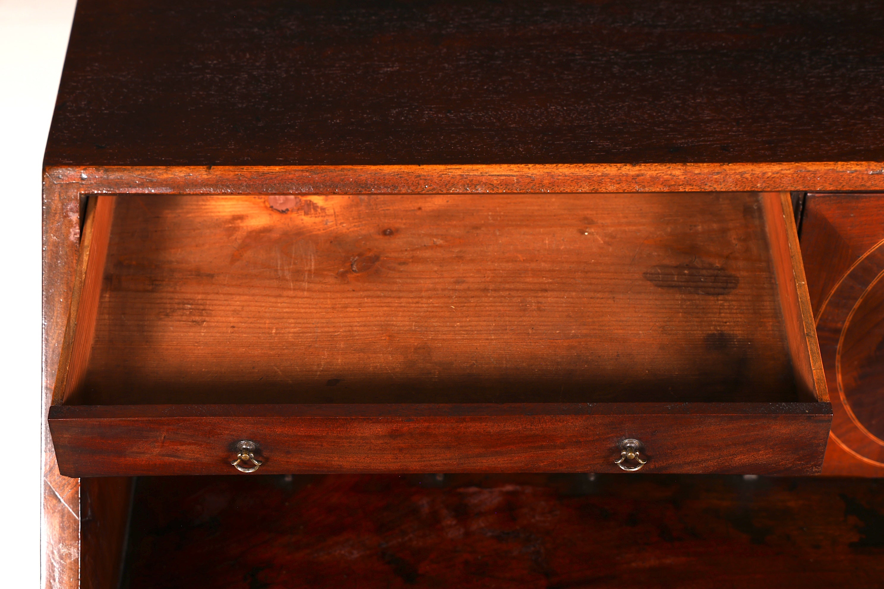 Wunderschöner Englischer Sekretär Schreibkommode Echt Holz echt Lederauflage Schreibtisch Kommode Antik Vintage