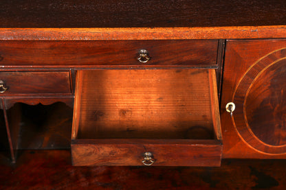 Wunderschöner Englischer Sekretär Schreibkommode Echt Holz echt Lederauflage Schreibtisch Kommode Antik Vintage