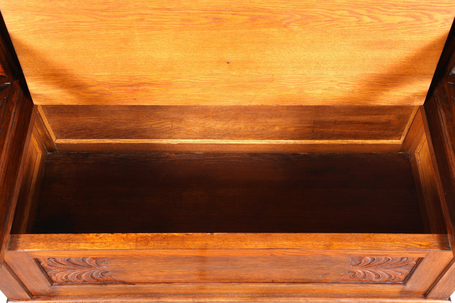 Magnifique banc Art nouveau, banc ancien, coffre, canapé en chêne, banc en bois, coffre en bois