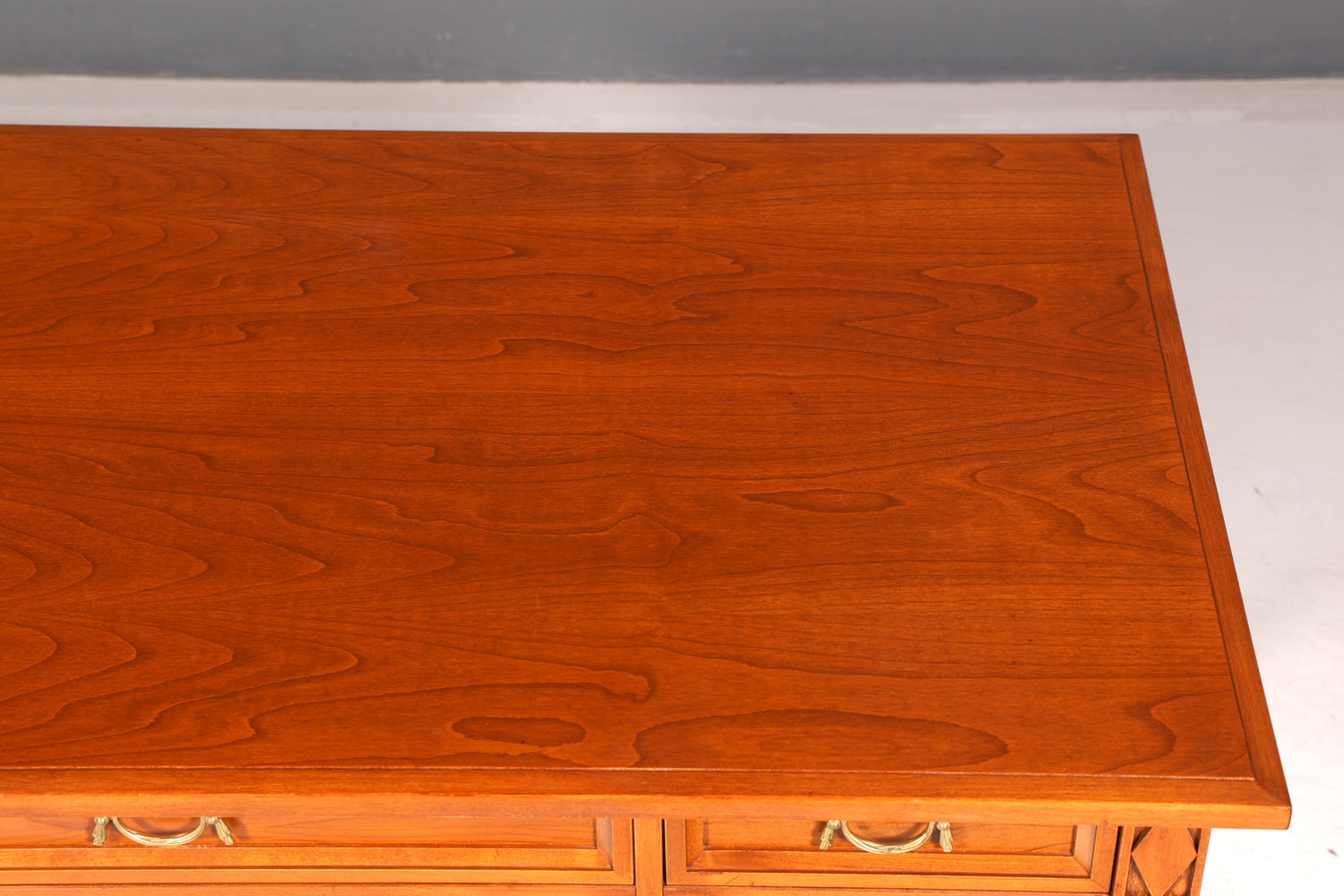 Traumhafter Original Selva Schreibtisch Villa Borghese Antik Stil Kirschbaum Bürotisch Office Desk Vintage