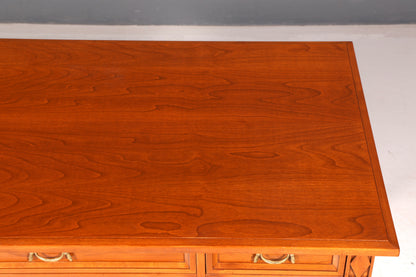 Traumhafter Original Selva Schreibtisch Villa Borghese Antik Stil Kirschbaum Bürotisch Office Desk Vintage