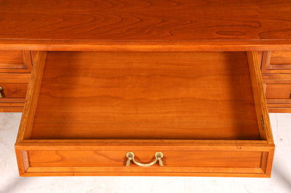 Traumhafter Original Selva Schreibtisch Villa Borghese Antik Stil Kirschbaum Bürotisch Office Desk Vintage