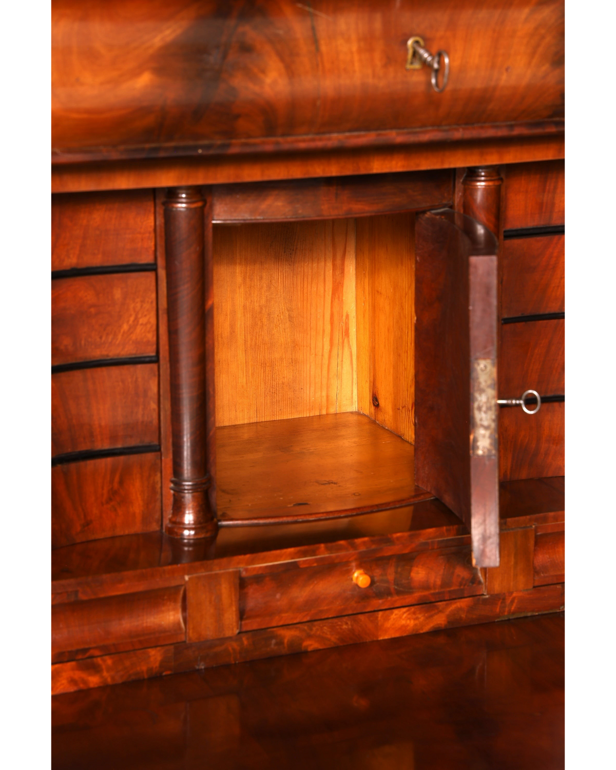 Wunderschöner Biedermeier Sekretär Gründerzeit Vertiko Antik Kommode Schreibkommode
