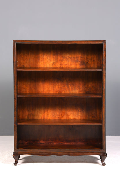 F691 Finition Belle étagère Chippendale, bois véritable, bibliothèque de style baroque