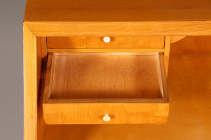 Stilvoller Mid Century Sekretär echt Holz Vintage Büro Schrank Schreibkommode 60er Jahre