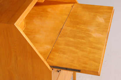 Stilvoller Mid Century Sekretär echt Holz Vintage Büro Schrank Schreibkommode 60er Jahre