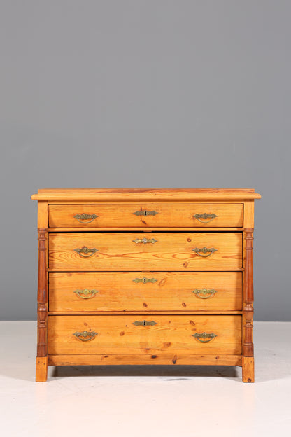 Wunderschöne Gründerzeit Kommode Weichholz Antik um 1880 Landhaus Stil Schubladen Kommode