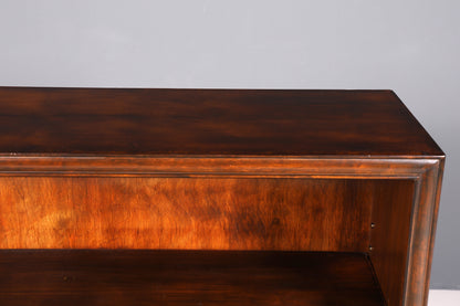 F691 Finition Belle étagère Chippendale, bois véritable, bibliothèque de style baroque