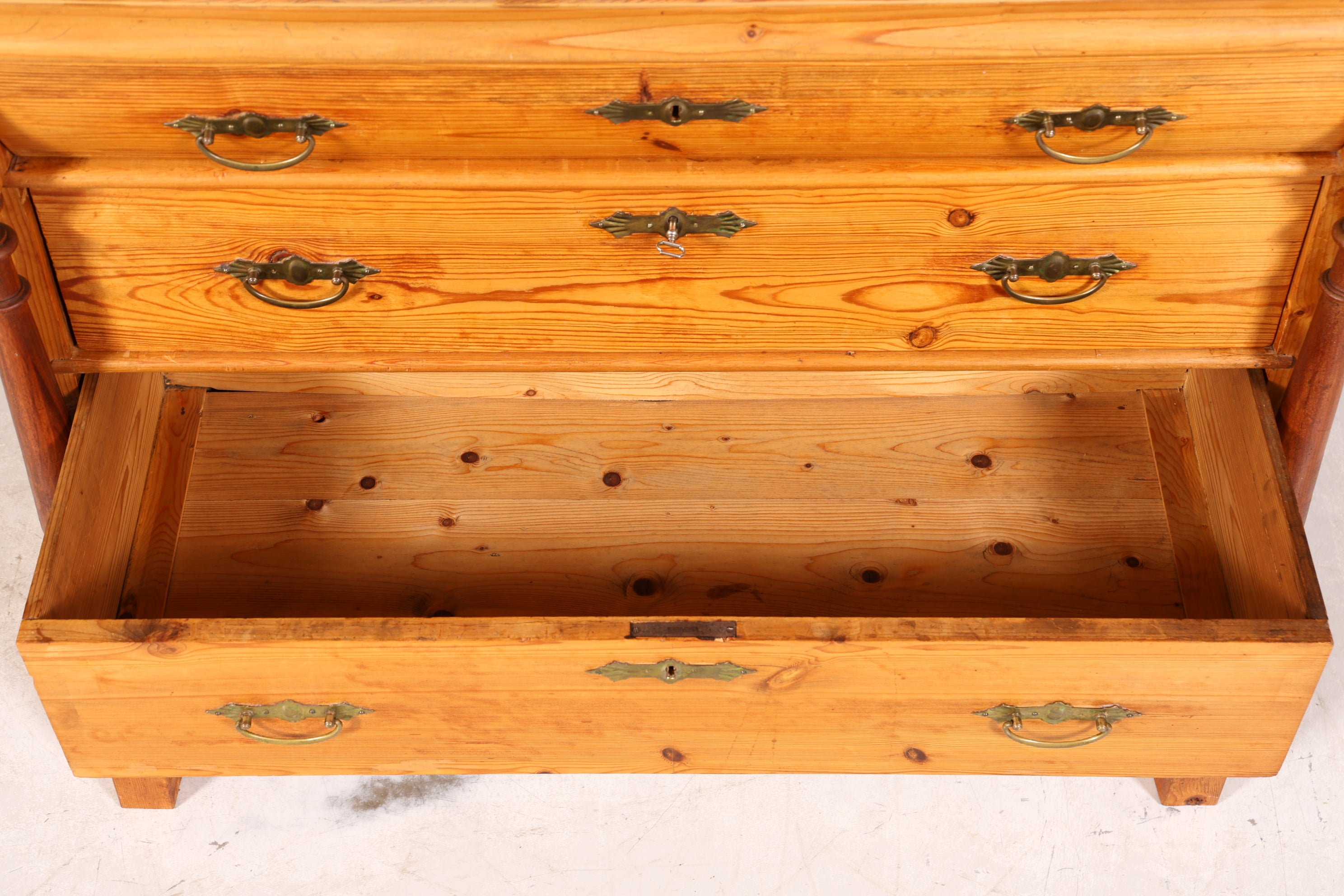 Wunderschöne Gründerzeit Kommode Weichholz Antik um 1880 Landhaus Stil Schubladen Kommode