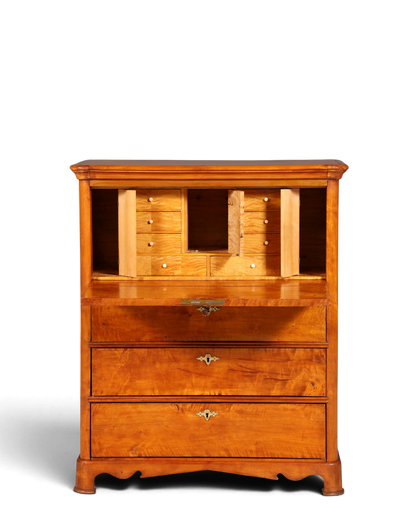 Stilvoller Biedermeier Sekretär Vertiko Louis Philippe  Kommode Schubladenkommode