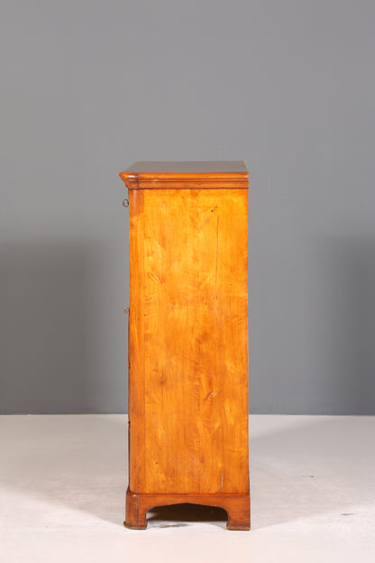 Stilvoller Biedermeier Sekretär Vertiko Louis Philippe  Kommode Schubladenkommode