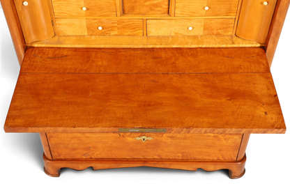 Stilvoller Biedermeier Sekretär Vertiko Louis Philippe  Kommode Schubladenkommode