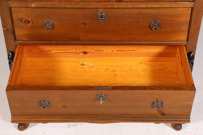 Wunderschöner Antik Sekretär um 1900 Vertiko Weichholz Kommode Landhaus Schreibkommode