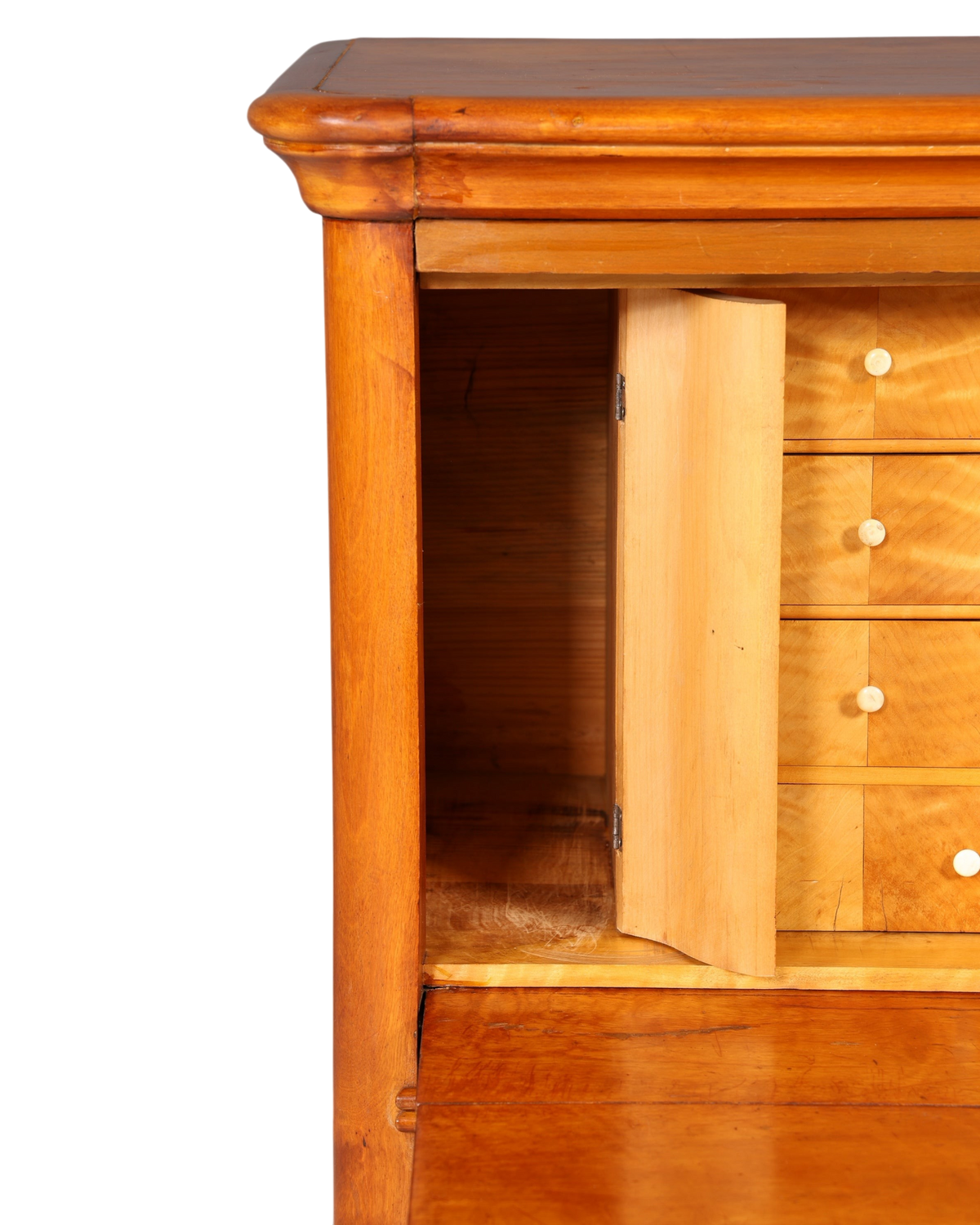 Stilvoller Biedermeier Sekretär Vertiko Louis Philippe  Kommode Schubladenkommode