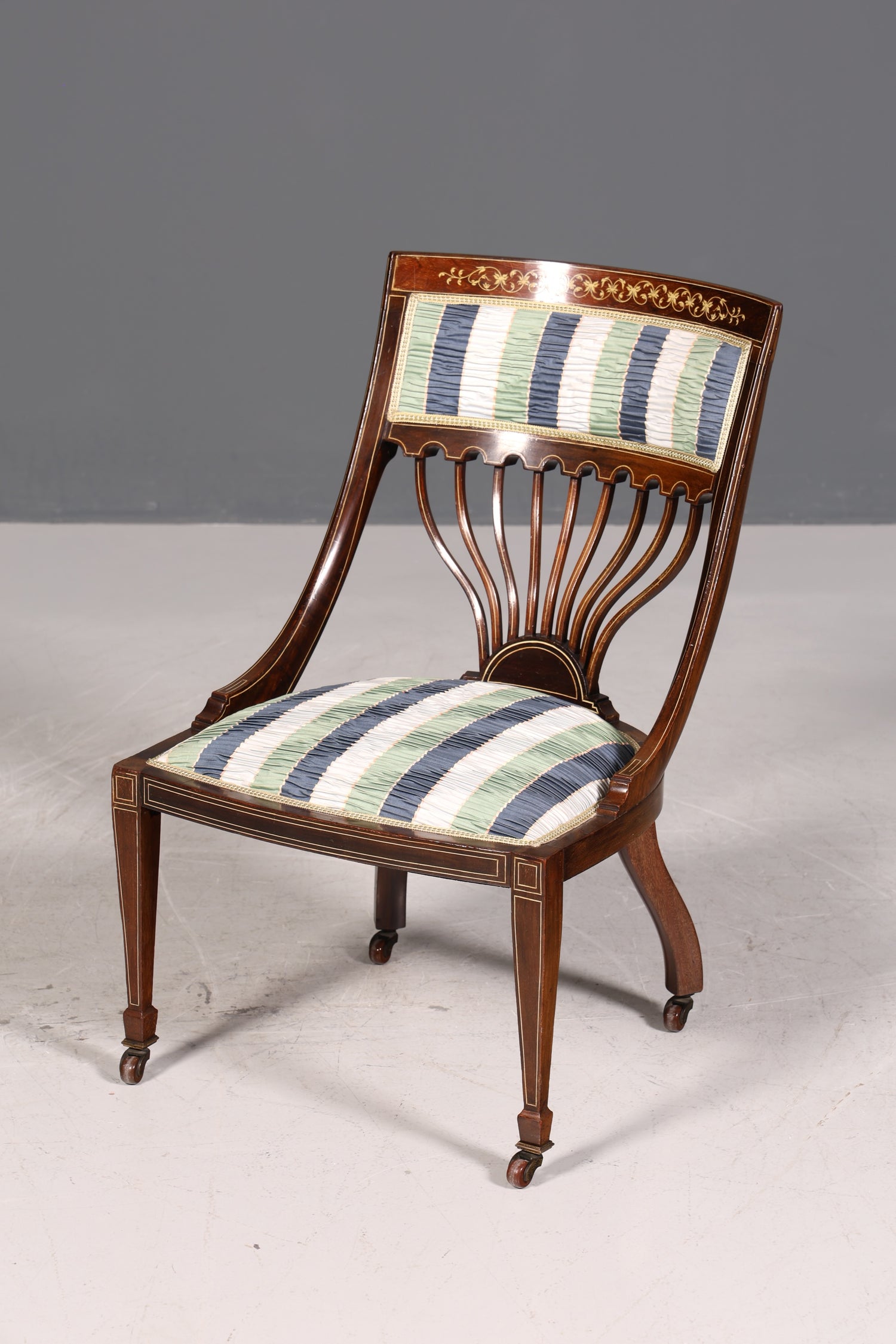 F695 Finition 2x Chaises anglaises élégantes, chaises de salle à manger anglaises, chaises de cuisine antiques des années 1960, ensemble de chaises