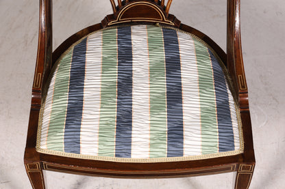 F695 Finition 2x Chaises anglaises élégantes, chaises de salle à manger anglaises, chaises de cuisine antiques des années 1960, ensemble de chaises