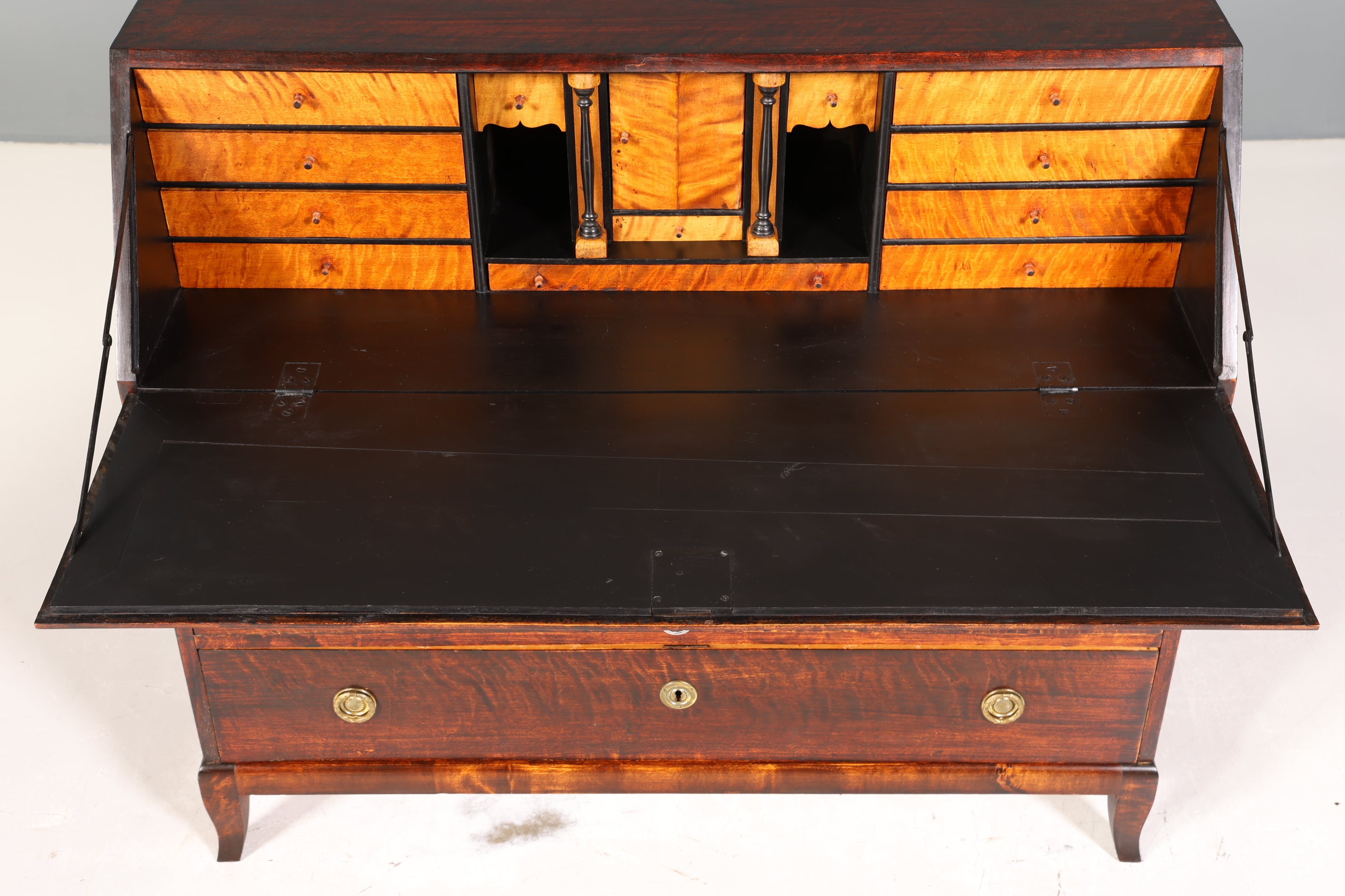 Wunderschöner Original Biedermeier Sekretär um 1860 Englisch Kommode Antik Bürokommode