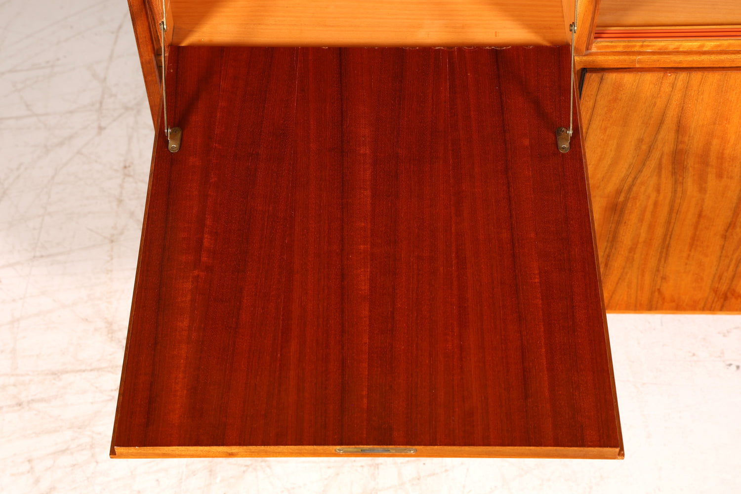 Wunderschöner Mid Century Schrank Vintage Highboard Vitrine Bücherschrank Wohnzimmerschrank Barschrank echt Holz 60er
