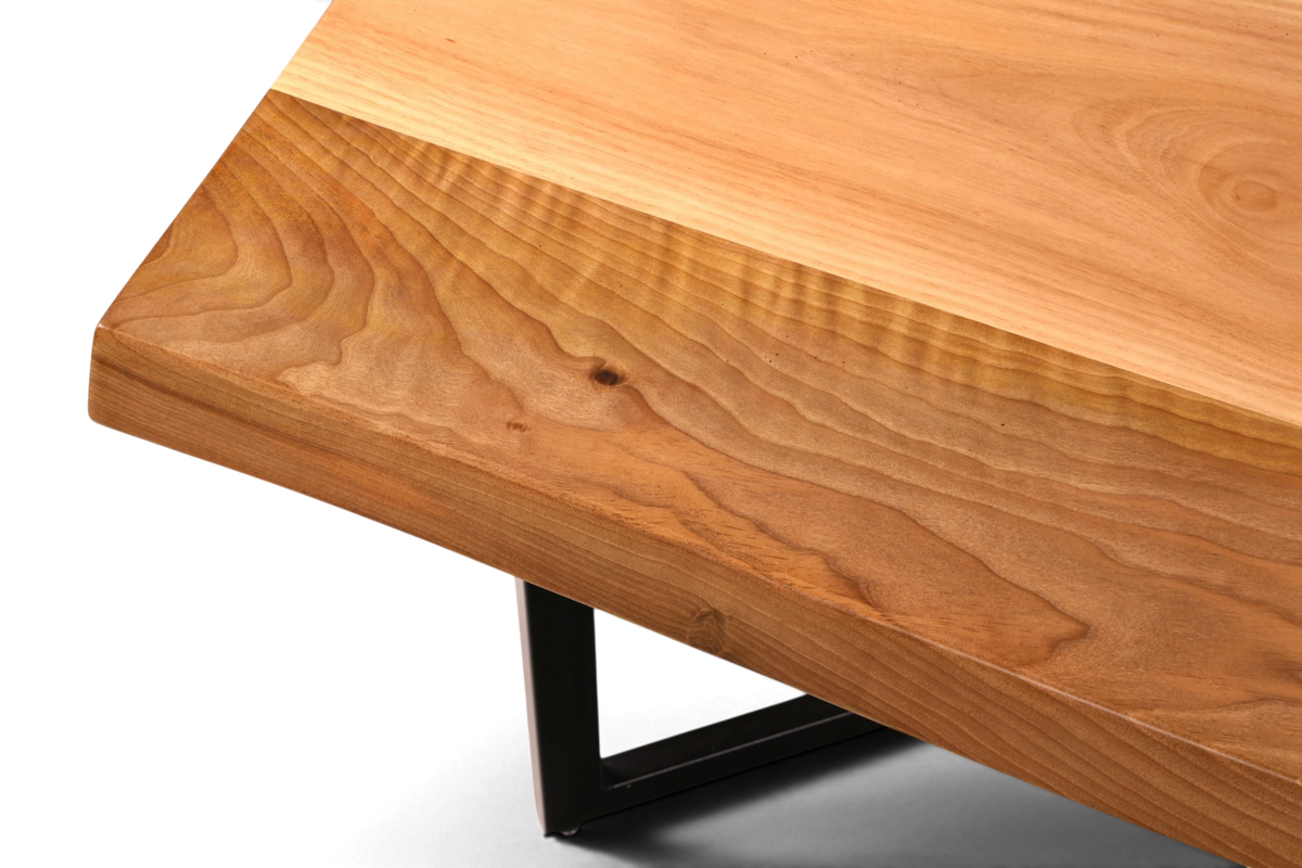 Wunderschöner Nussbaum Tisch 220cm-95cm Esszimmer Tisch Baumkanten Platte massiv Holz Küchentisch