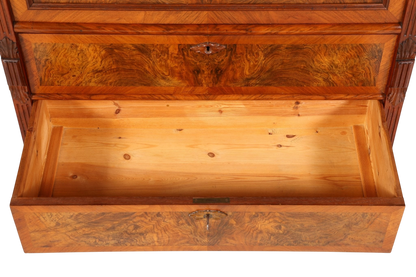 Stilvoller Gründerzeit Sekretär Vertiko Highboard Jugendstil Kommode Schrank um 1880