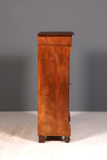 Magnifique meuble de rangement Art nouveau de l’époque Gründerzeit, armoire antique, meuble haut, commode, buffet vintage