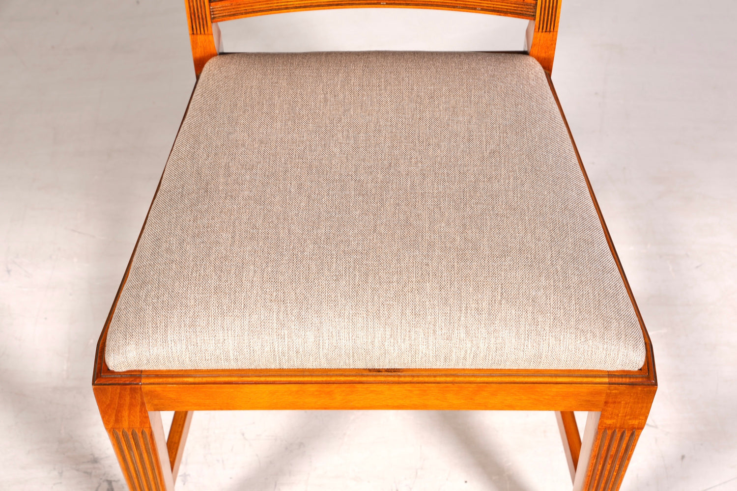 F703 Finition 6 chaises anglaises élégantes, chaises de salle à manger anglaises, chaises de cuisine antiques des années 1960, ensemble de chaises