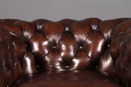 Edler Original Chesterfield Sessel Englischer Armlehnsessel Herrensessel Ledersessel England