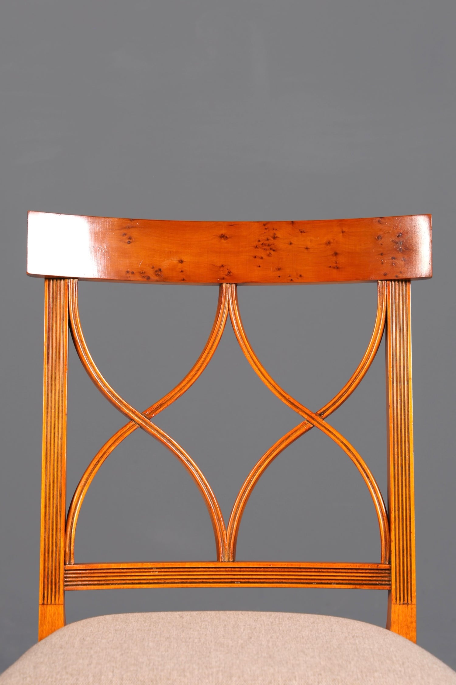 F703 Finition 6 chaises anglaises élégantes, chaises de salle à manger anglaises, chaises de cuisine antiques des années 1960, ensemble de chaises