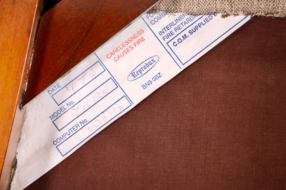 F703 Finition 6 chaises anglaises élégantes, chaises de salle à manger anglaises, chaises de cuisine antiques des années 1960, ensemble de chaises