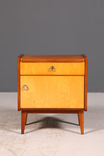 Wunderschöner Mid Century Nachttisch Vintage Danish Design Kommode Beistelltisch Nachtschrank Retro echt Holz 1 von 2