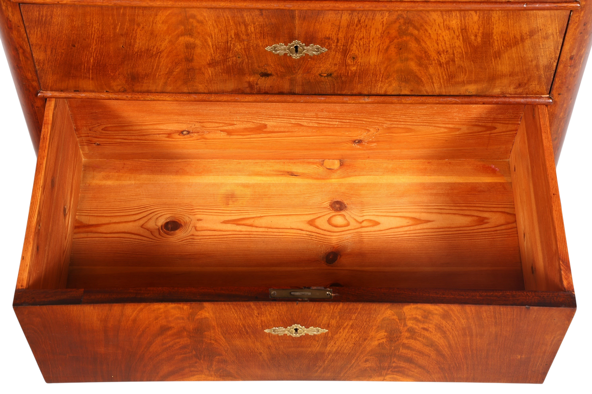 Stilvolle Louis Philippe Kommode Nussbaum Biedermeier Schubladenkommode um 1890