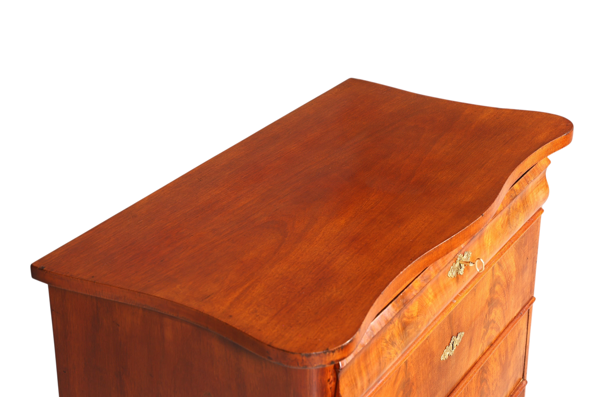 Stilvolle Louis Philippe Kommode Nussbaum Biedermeier Schubladenkommode um 1890