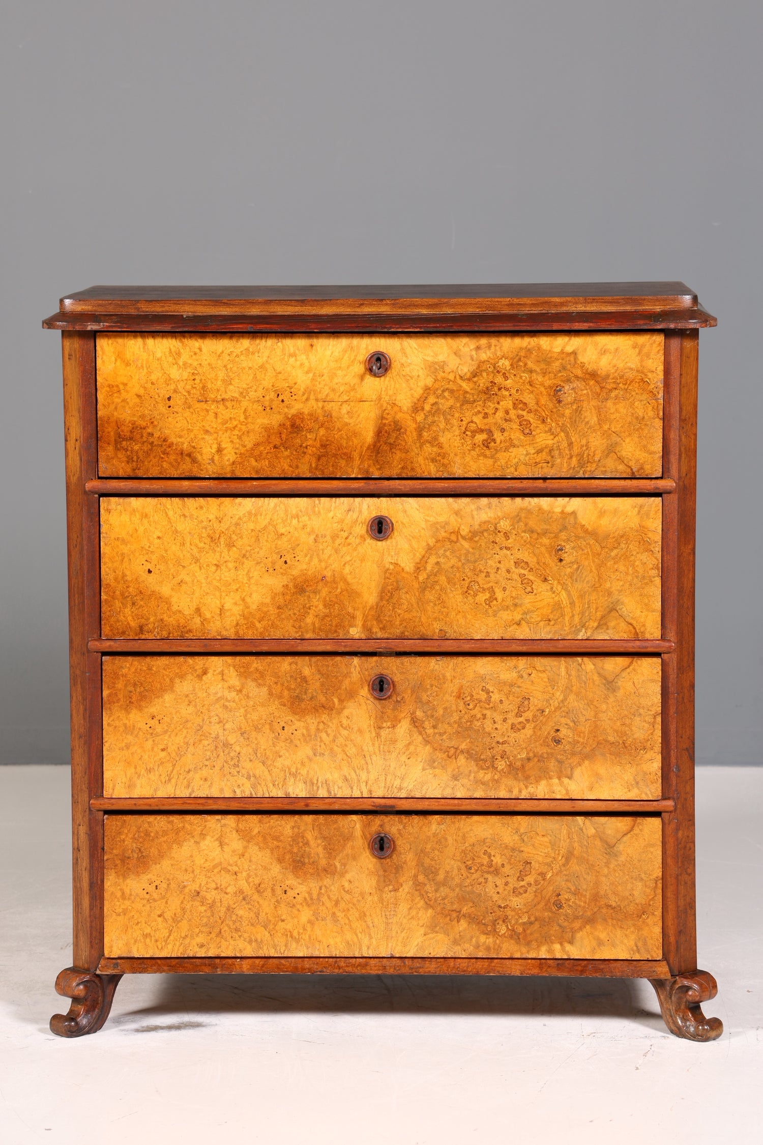 Wunderschöne Louis Philippe Kommode Nussbaum Vertiko Schubladenkommode um 1880