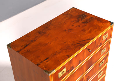 Wunderschöner Maritimer Sekretär Englisch Schreibkommode Echt Holz Lederauflage Schreibtisch Antik