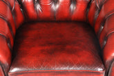 Stilvoller Original Chesterfield Sessel Englischer Armlehnsessel Oxblood Englisch Herrensessel 2 von 2