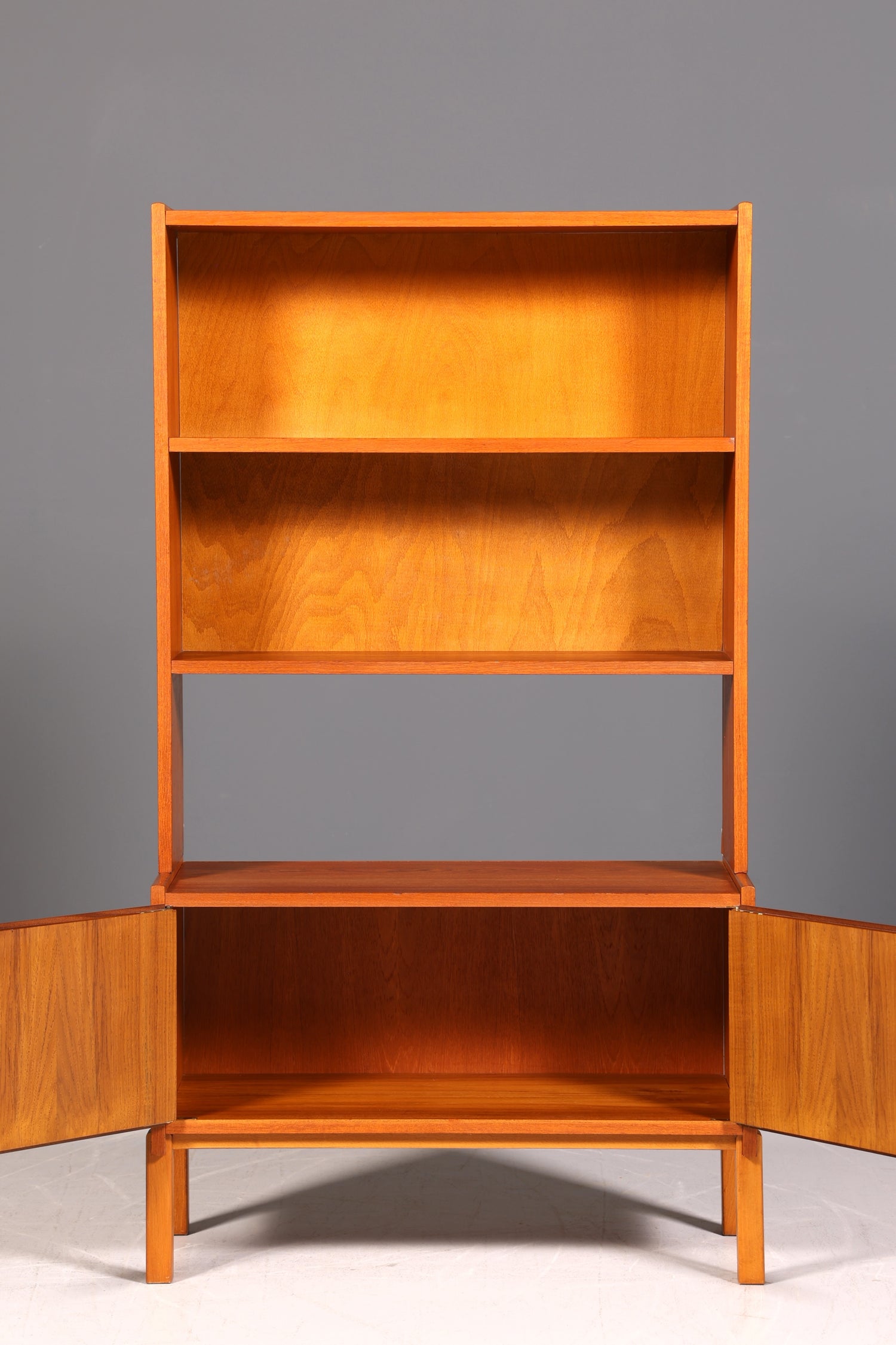 Simple Mid Century Shelf Danish Design Bookcase Retro Cabinet Chest of Drawers 60s
