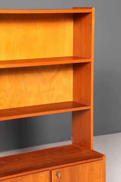 Simple Mid Century Shelf Danish Design Bookcase Retro Cabinet Chest of Drawers 60s