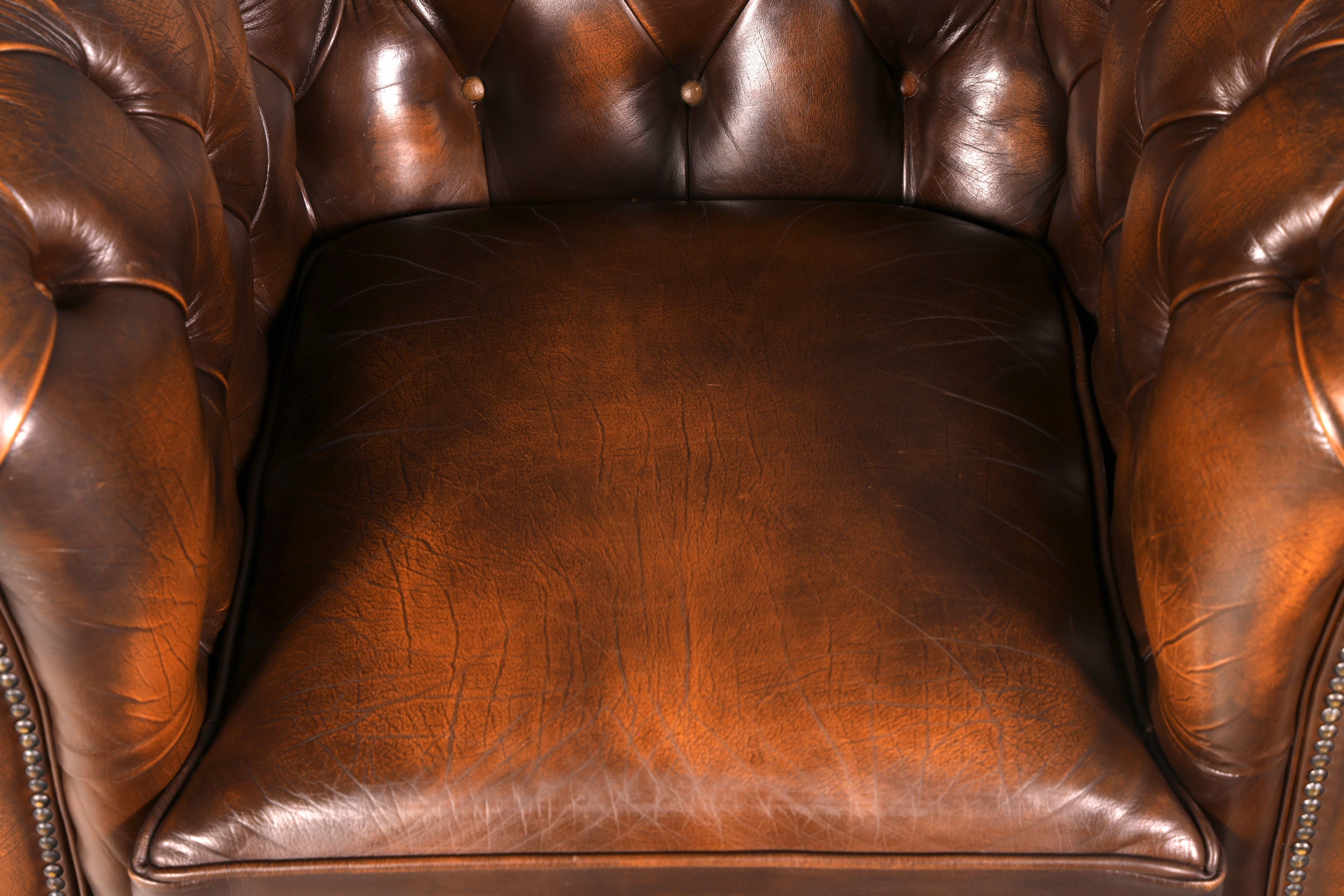 Stilvoller Original Chesterfield Sessel Englischer Armlehnsessel Englisch Herrensessel 2 von 2