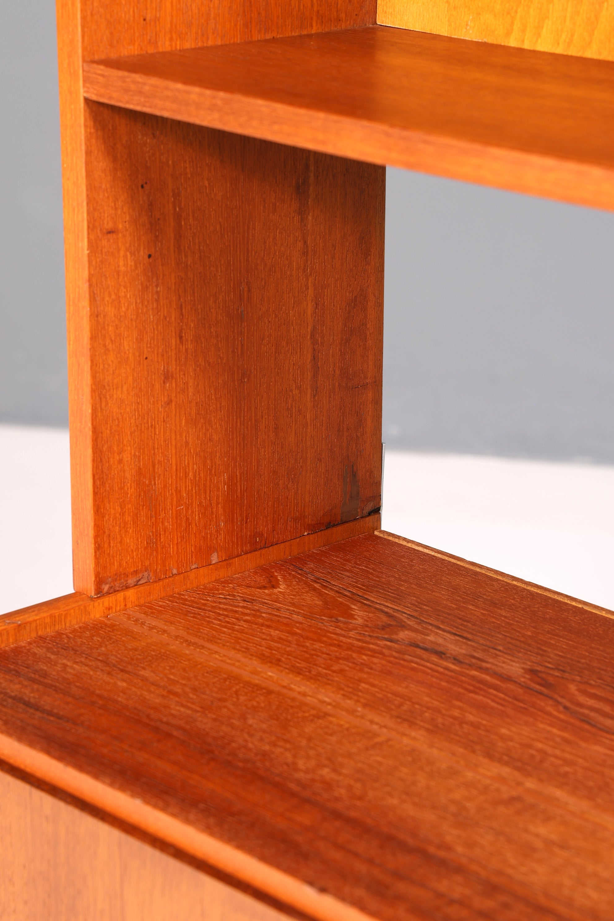 Simple Mid Century Shelf Danish Design Bookcase Retro Cabinet Chest of Drawers 60s